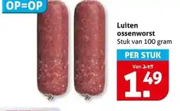 Hoogvliet Luiten ossenworst aanbieding