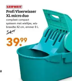 Blokker LEIFHEIT Profi Vloerwisser XL micro duo aanbieding