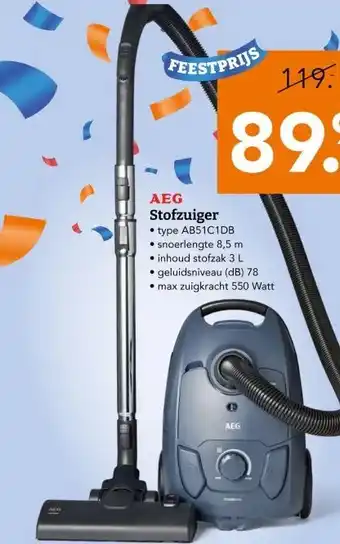 Blokker AEG Stofzuiger aanbieding