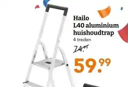 Blokker Hailo L40 aluminium huishoudtrap aanbieding