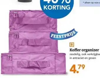 Blokker Koffer organizer aanbieding