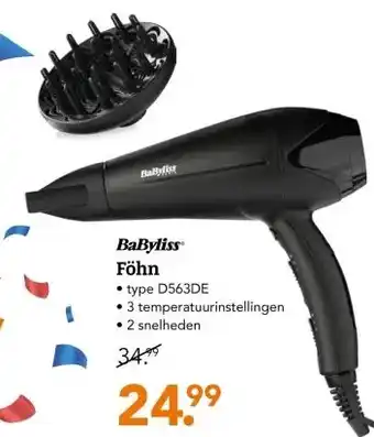 Blokker BaByliss Föhn aanbieding