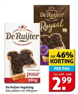 Hoogvliet De Ruijter hagelslag aanbieding