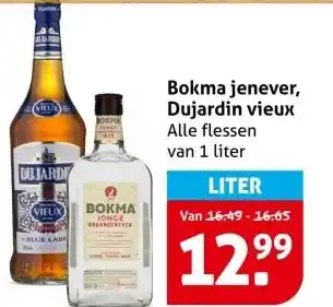 Hoogvliet Bokma jenever, Dujardin vieux aanbieding