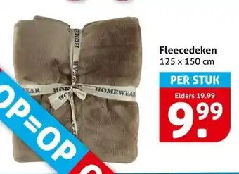 Hoogvliet Fleecedeken aanbieding