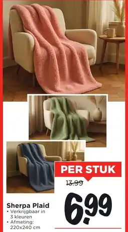 Vomar Voordeelmarkt Sherpa Plaid aanbieding