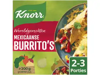 Hoogvliet Knorr Wereldgerechten maaltijdpakket mexicaanse burrito's aanbieding