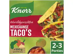 Hoogvliet Knorr Wereldgerechten Mexicaanse taco`s aanbieding
