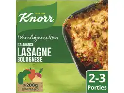 Hoogvliet Knorr Wereldgerechten maaltijdpakket italiaanse lasagne bolognese aanbieding