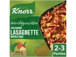 Hoogvliet Knorr Wereldgerecht maaltijdpakket italiaanse lasagnette napoletan aanbieding