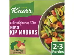 Hoogvliet Knorr Wereldgerechten maaltijdpakket indiase kip madras aanbieding