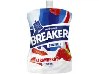 Hoogvliet Melkunie Breaker aardbei yoghurt aanbieding