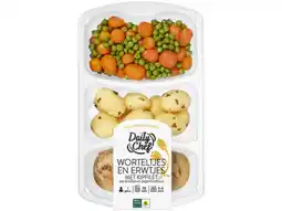 Hoogvliet Daily Chef Wortelen en Erwten met kipfilet en krieltjes aanbieding