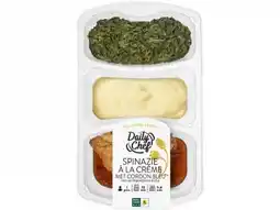 Hoogvliet Daily Chef Spinazie met cordon blue en puree aanbieding