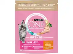 Hoogvliet Purina one Junior kattenvoer rijk aan kip aanbieding
