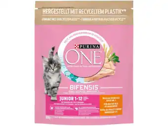 Hoogvliet Purina one Junior kattenvoer rijk aan kip aanbieding