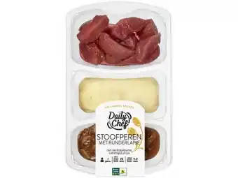 Hoogvliet Daily Chef Stoofperen met runderlap en puree aanbieding
