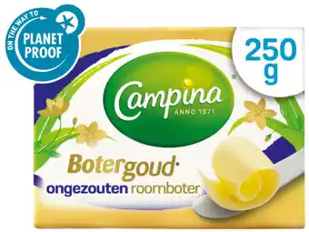 Hoogvliet Campina Botergoud Ongezouten Roomboter Wikkel aanbieding