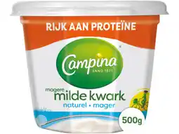 Hoogvliet Campina magere kwark naturel aanbieding