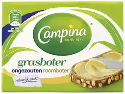 Hoogvliet Campina Botergoud Ongezouten grasboter Wikkel aanbieding