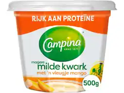Hoogvliet Campina magere kwark met een vleugje mango aanbieding