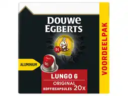 Hoogvliet Douwe Egberts Lungo original koffiecups voordeelpak aanbieding
