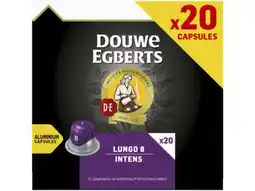 Hoogvliet Douwe Egberts Lungo intens koffiecups voordeelpak aanbieding