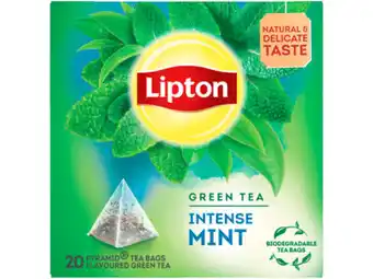 Hoogvliet Lipton Groene thee intense munt aanbieding