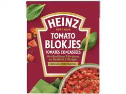 Hoogvliet Heinz Tomato blokjes met basilicum & oregano aanbieding