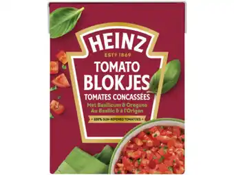 Hoogvliet Heinz Tomato blokjes met basilicum & oregano aanbieding