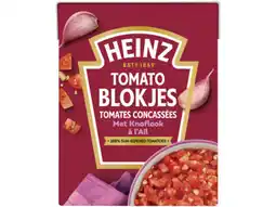 Hoogvliet Heinz Tomato blokjes met knoflook aanbieding