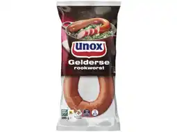 Hoogvliet Unox Gelderse rookworst aanbieding