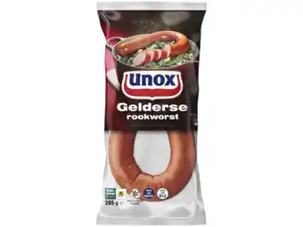 Hoogvliet Unox Gelderse rookworst aanbieding