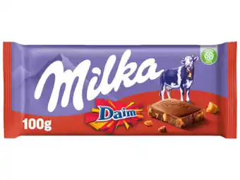 Hoogvliet Milka Chocoladereep Daim aanbieding