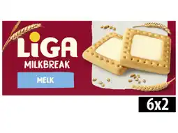 Hoogvliet Liga Milkbreak koekjes melk aanbieding