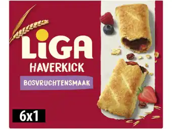 Hoogvliet Liga Haverkick koekrepen bosvruchten aanbieding