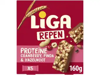 Hoogvliet Liga Proteïne repen cranberry aanbieding