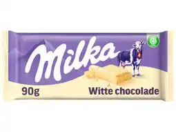 Hoogvliet Milka Chocoladereep wit aanbieding