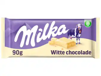 Hoogvliet Milka Chocoladereep wit aanbieding
