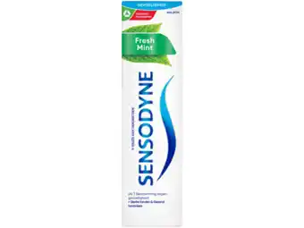 Hoogvliet Sensodyne Tandpasta fresh mint met fluoride aanbieding