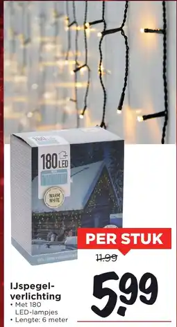 Vomar Voordeelmarkt IJspegel verlichting aanbieding