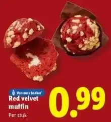 Lidl Red velvet muffin aanbieding