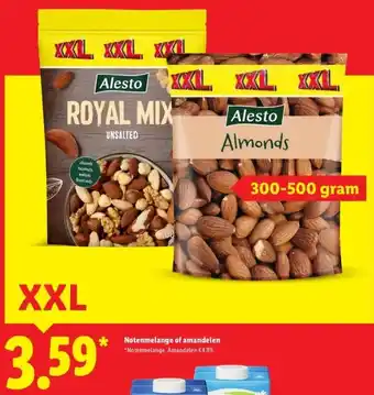 Lidl Notenmelange of amandelen aanbieding
