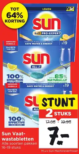 Vomar Voordeelmarkt Sun Vaat wastabletten aanbieding
