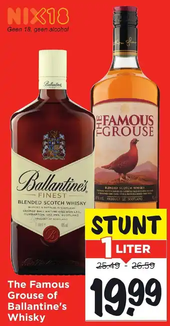 Vomar Voordeelmarkt The Famous Grouse of Ballantine's Whisky aanbieding