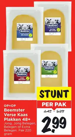 Vomar Voordeelmarkt Beemster Verse Kaas Plakken 48+ aanbieding
