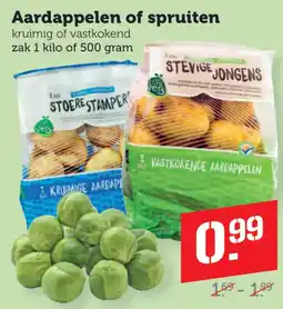 Coop Aardappelen of spruiten aanbieding
