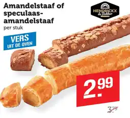 Coop Amandelstaaf of speculaas amandelstaaf aanbieding