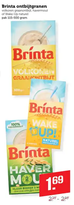Coop Brinta ontbijtgranen aanbieding