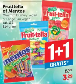 Coop Fruittella of Mentos aanbieding